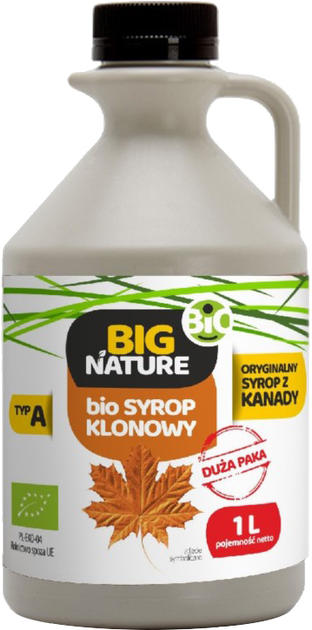 Органічний кленовий сироп Big Nature 1000 мл (5903293144046) - зображення 1