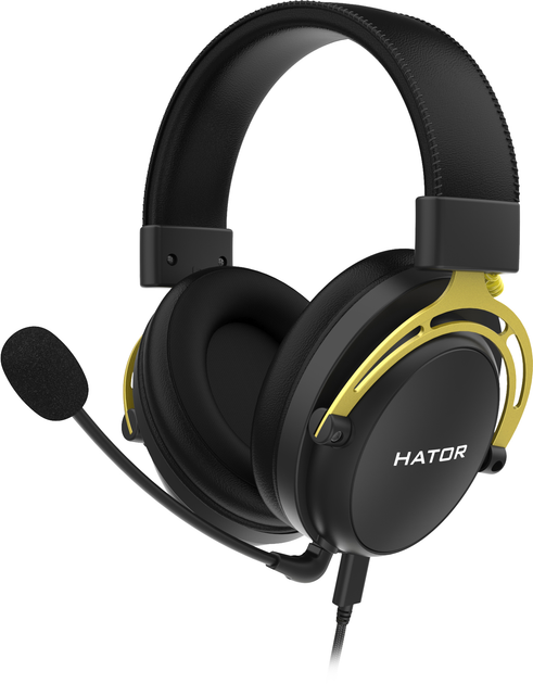 Акція на Навушники Hator Hypergang 2 X Black/Yellow (HTA-610) від Rozetka