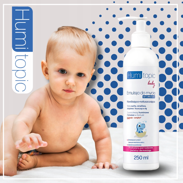 Emulsja Humitopic do mycia skóry głowy i ciała dla dzieci od 1 dnia życia 250 ml (5904815654067) - obraz 4