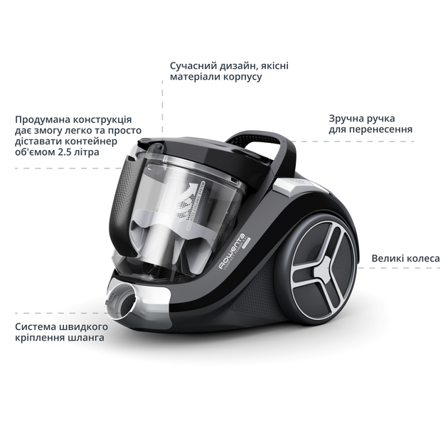 Пилосос без мішка ROWENTA Compact Power XXL Classic + Kit RO4B25EA - зображення 4