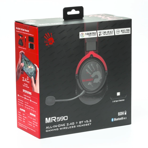 Навушники A4Tech Bloody MR590 Sport Red (4711421995948) - зображення 8