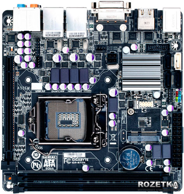 Материнская плата Gigabyte GA-B75N (s1155, Intel B75, PCI-Ex16) – фото ...