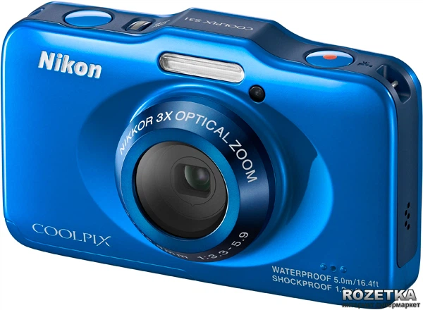 Nikon COOLPIX S31 ブルー Фотоаппарат Nikon Coolpix S31 Blue купить на ROZETKA | Отличная