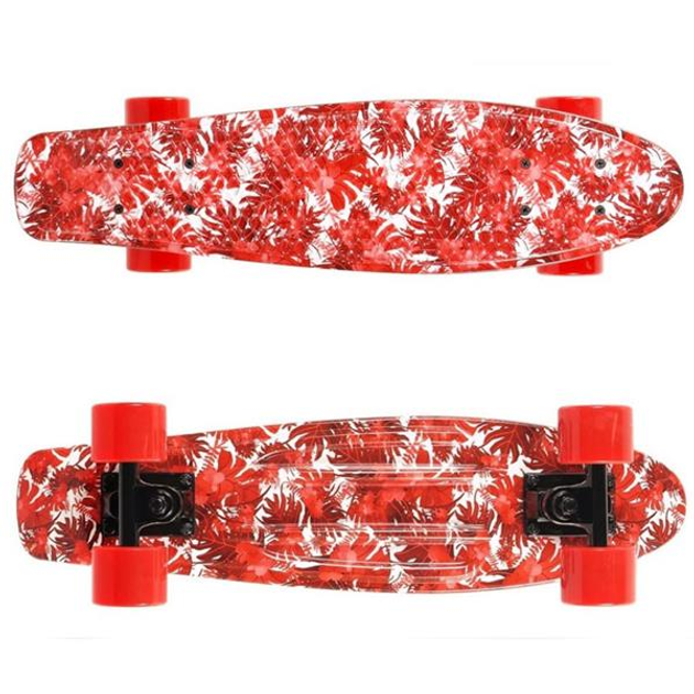 Скейтборд SMJ Sport UT-2206 Red Jungle Червоний (5900741928913) - зображення 3