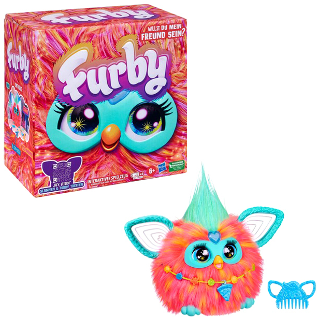 Pluszak interaktywny Hasbro Furby koralowy (5010996160508) - obraz 2