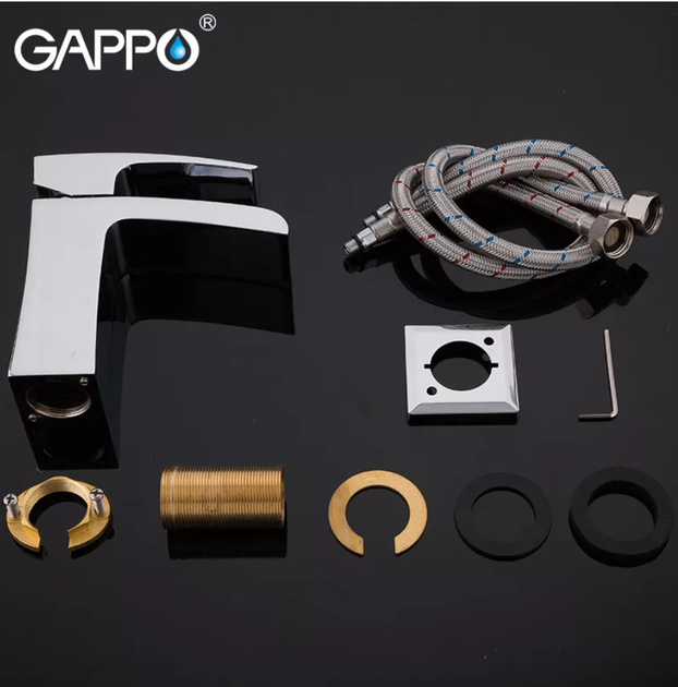 Змішувач для умивальника GAPPO G1007-20, хром - зображення 5