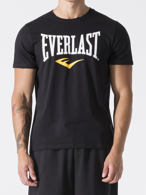 Акція на Футболка бавовняна довга чоловіча Everlast 37M290J86-2000 M Чорна від Rozetka