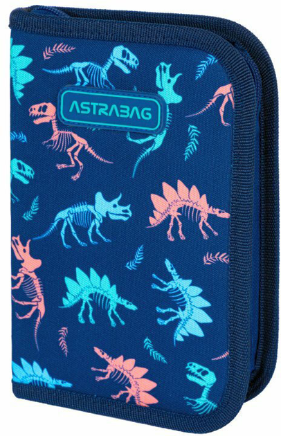 Piórnik pojedynczy Astrabag Dinosaur AC1 dwuklapkowy bez wyposażenia (5901137224282) - obraz 1