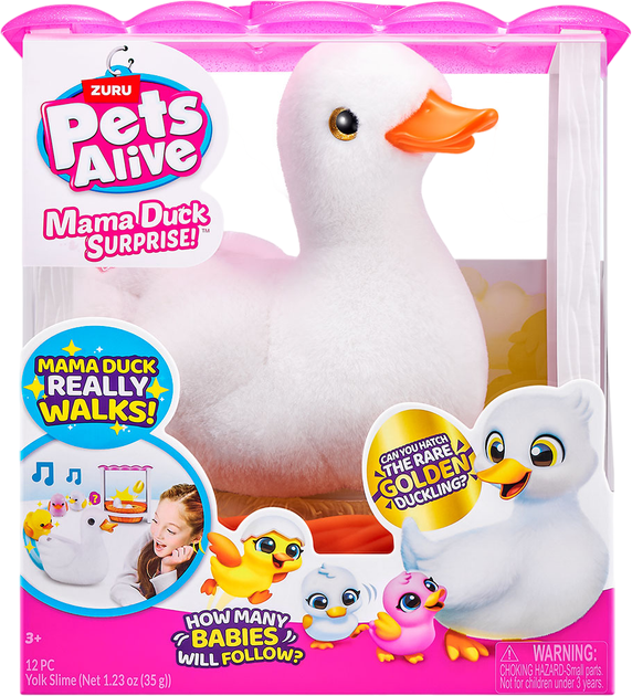 Интерактивный игровой набор-сюрприз Pets Alive S1 Мама уточка с ...