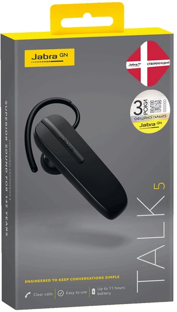 Bluetooth-гарнітура Jabra Talk 5 Multipoint - зображення 4