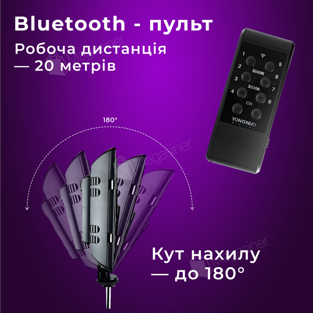 Постоянный студийный видеосвет Yongnuo YN-300 III с аккумулятором и зарядным устройством (2501-3) - изображение 2