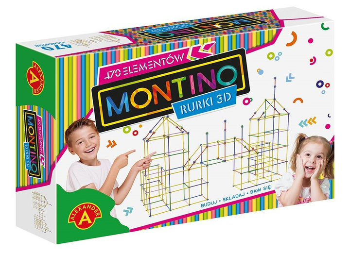 Конструктор Alexander Montino Tubes 3D 470 деталей (5906018022698) - зображення 1