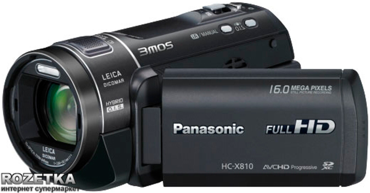 Видеокамера Panasonic HDV Flash HC-X810 Black (HC-X810EE-K) – фото ...