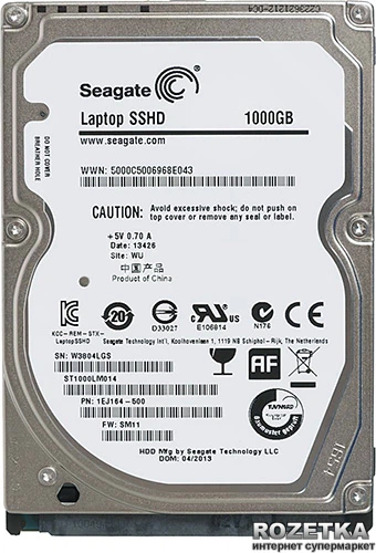 Seagate Laptop SSHD 1000GB(使用時間少なめ） Жесткий диск Seagate Laptop SSHD 1TB 5400rpm 64MB ST1000LM014 2.5
