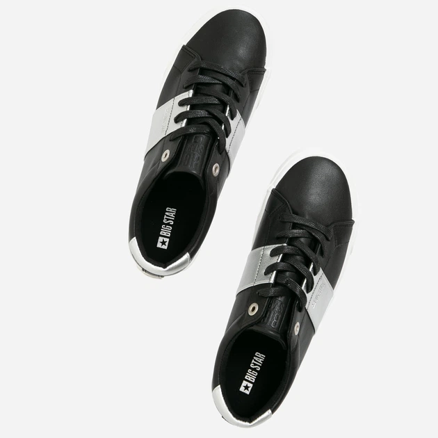 Жіночі кеди низькі Big Star JJ274360 37 Чорні (5900714501310) - зображення 3