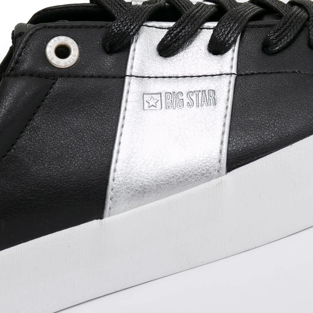 Жіночі кеди низькі Big Star JJ274360 37 Чорні (5900714501310) - зображення 6