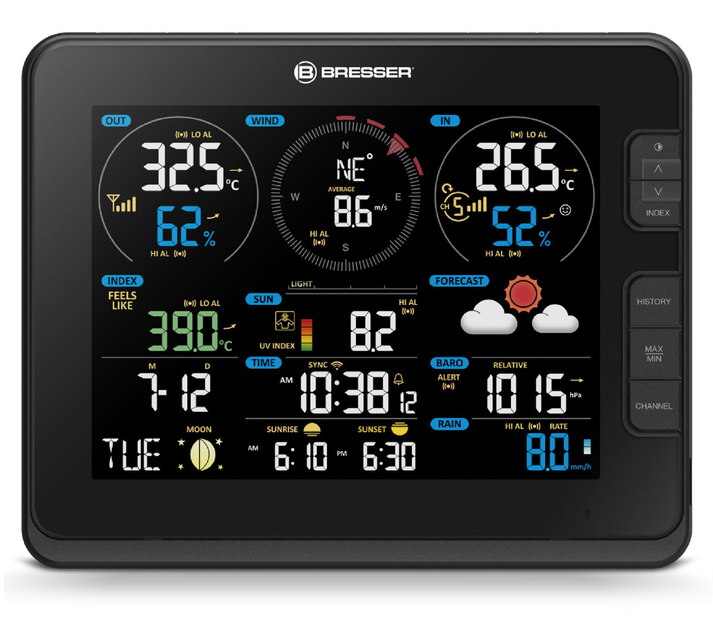 Метеостанция Bresser Professional WIFI Weather Centre 7in1 WSX3001CM3LC2 4619236 - изображение 2
