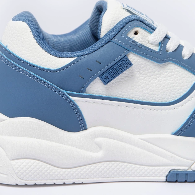 Sneakersy damskie Big Star NN274670 40 Biało-błękitne (5900714741679) - obraz 6