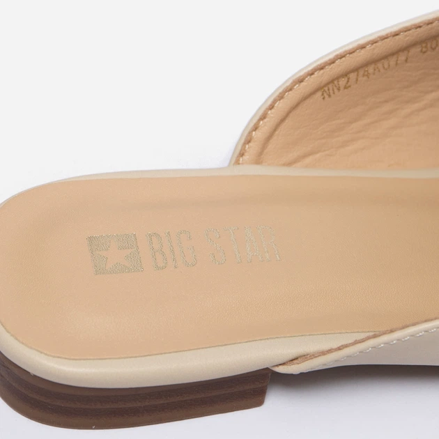 Klapki mule damskie Big Star NN274A077 40 Beżowe (5900714734534) - obraz 6