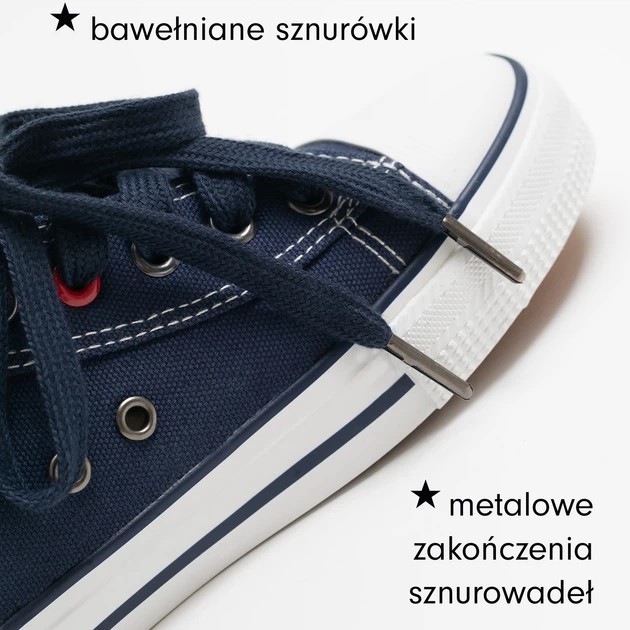 Trampki chłopięce Big Star JJ374401 35 Ciemnoniebieskie (5900714490904) - obraz 6