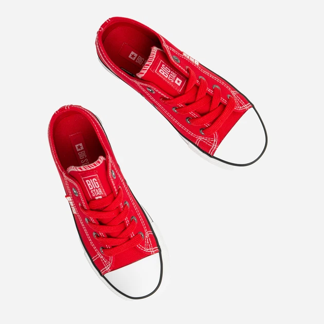 Підліткові кеди для хлопчика Big Star JJ374402 35 Червоні (5900714490966) - зображення 4