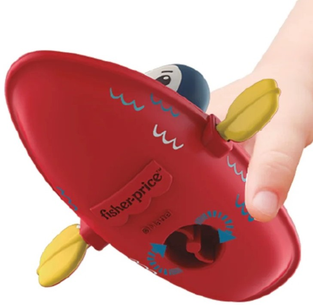 Іграшка для ванни Fisher-Price Човен Пінгвін (4897091811594) - зображення 2