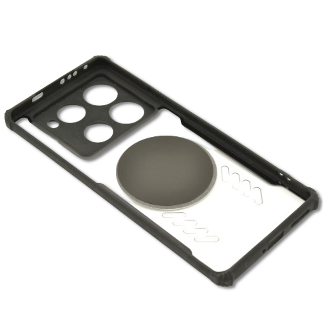 Чехол - накладка Acryl Cooling Armor для Infinix Note 40 Pro 4G / Note 40 Pro 5G / Note 40 Pro+ с магнитной пластиной, Black - Фото 4 Чехол - накладка Acryl Cooling Armor для Infinix Note 40 Pro 4G / Note 40 Pro 5G / Note 40 Pro+ с магнитной пластиной, Black - изображение 4