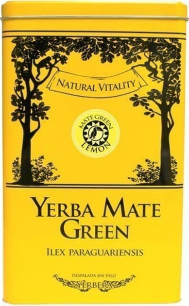 Набір Oranzada Yerba Mate Green Lemon в металевій банці 500 гр (2010000044582) - зображення 1