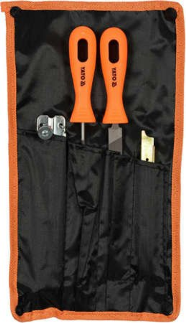 Набор для заточки цепей с напильником Ø 4,8 мм, 4 шт YATO (YT-85042 ...