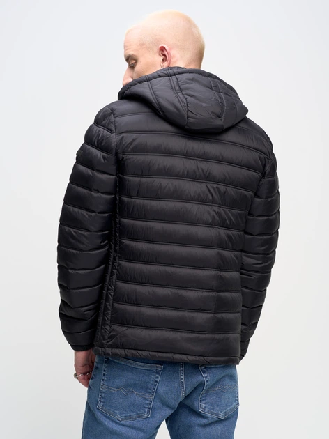 Куртка демісезонна з капюшоном чоловіча Big Star Acarf-906 4XL Чорна (5900714697587) - зображення 2