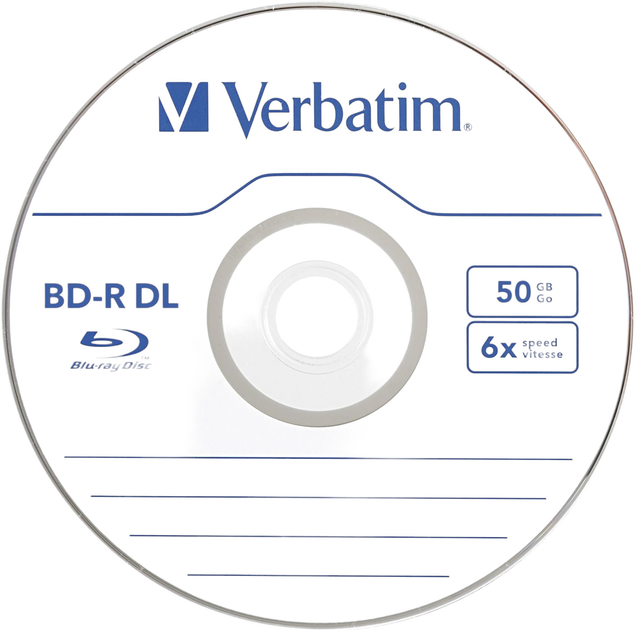 Диски Verbatim BD-R DL Blu Ray 50 GB 6x 10 шт (0023942437369) - зображення 2