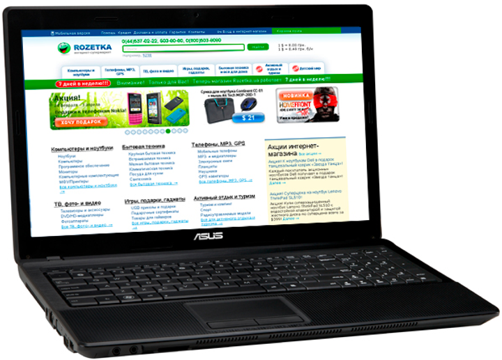 Ноутбук ASUS X54C (X54C-SX450D) Black – Фото, Отзывы.