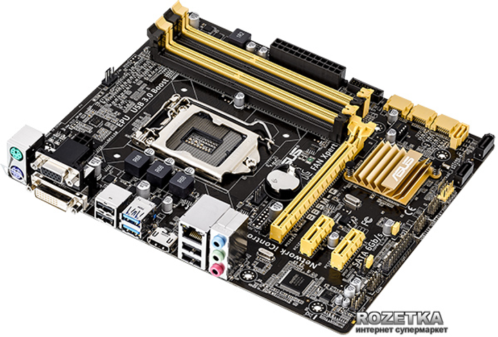 Материнская Плата Asus B85M-G (S1150, Intel B85, PCI-Ex16) – Фото.