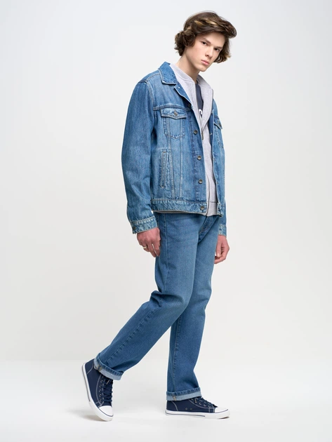 Jeansy regular fit męskie Big Star Trent-114 W42L30 Błękitne (5901437287703) - obraz 4