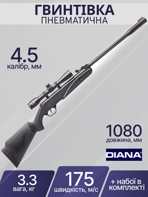 Винтовка пневматическая Diana Twenty One FBB 4,5 мм с ОП 4х32 521.41.1.504 - изображение 2