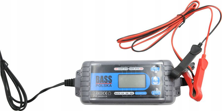 Prostownik elektroniczny Bass Polska 1 - 6 A 220 Ah do baterii żelowych i kwasowych AGM & STD 6702 (5902067621400) - obraz 2