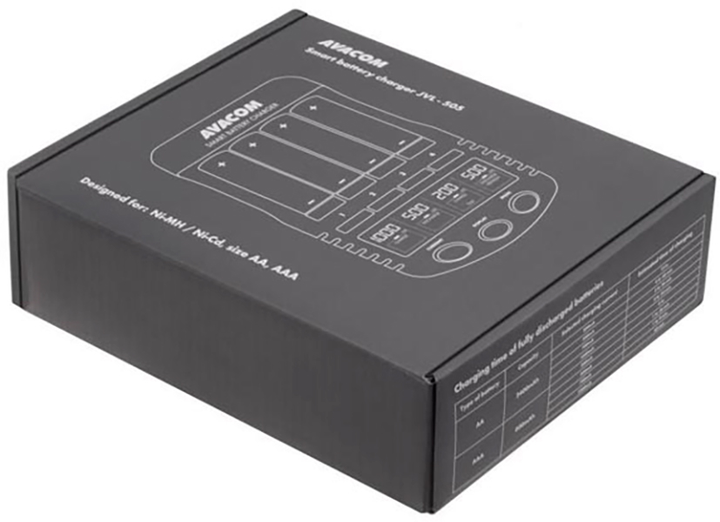Ładowarka akumulatorków Avacom JVL-505 4 x AA/AAA (NASP-4AW-LCD) - obraz 4