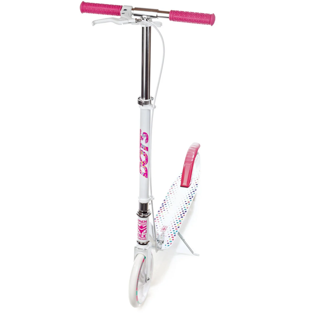 Двухколесный детский самокат Raven Dots White/Pink 200 мм (smj474) - Фото 3 Двухколесный детский самокат Raven Dots White/Pink 200 мм (smj474) - изображение 3