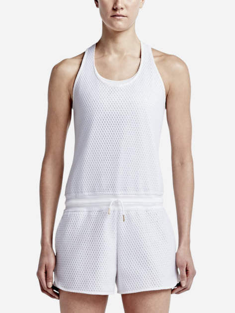 Жіночий спортивний комбінезон Nike Court Romper 744405-100 M Білий (91209431498) - зображення 1