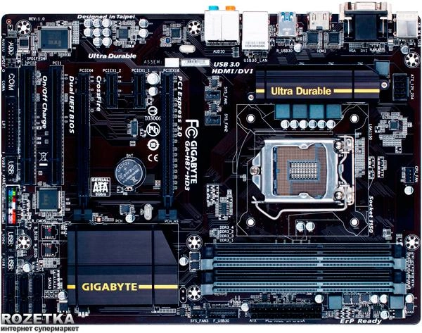 Материнская плата Gigabyte GA-H87-HD3 (s1150, Intel H87, PCI-E 3.0x16) - изображение 2