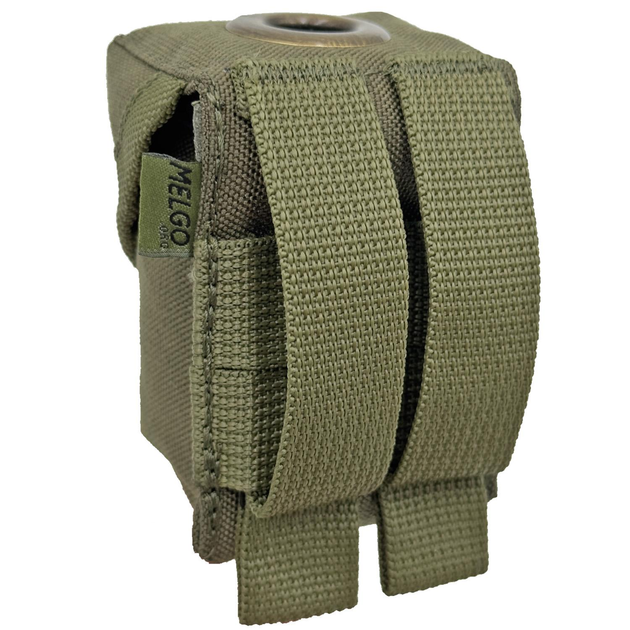 Подсумок гранатный Molle под Ф1, РГД, П67 Олива Cordura MELGO - изображение 2