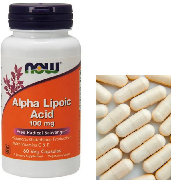 Альфа-ліпоєва кислота NOW Alpha Lipoic Acid 100 мг 60 капс - зображення 2