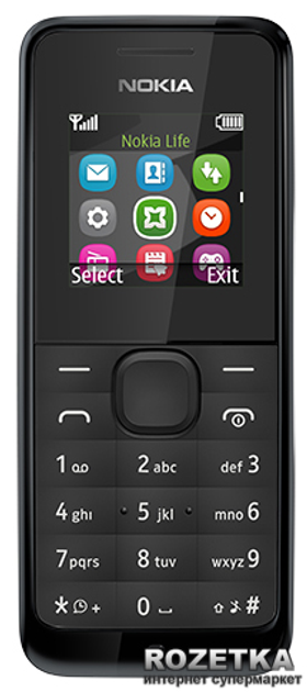 Мобильный телефон Nokia 105 Black – фото, отзывы, характеристики в ...