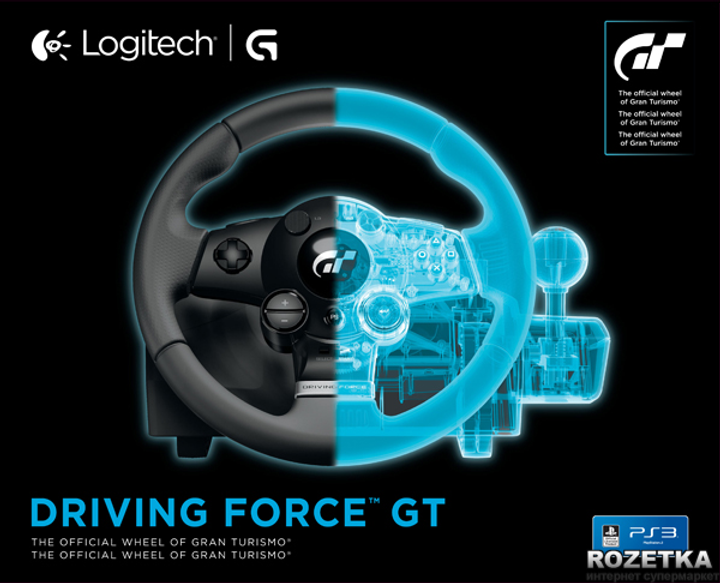 Volante Logitech Driving Force GT USB Com Cambio PS2/PS3 Preto, 941-000019