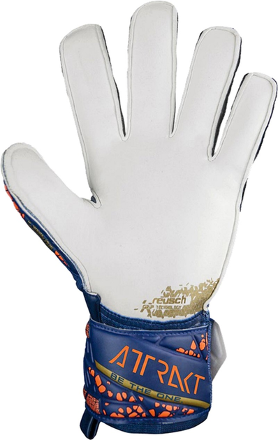Рукавички футбольні воротарські Reusch Attrakt Grip 5470815 4410 розмір 8 Синій з сірим (4060485476673) - зображення 3