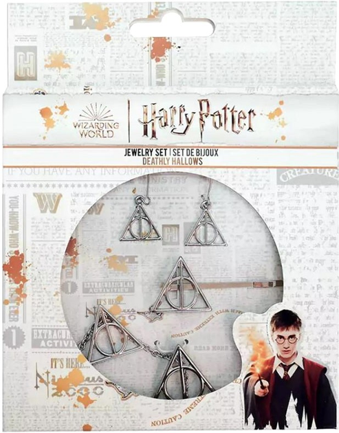 Zestaw biżuterii Sas Distrineo Harry Potter - Insygnia Śmierci 4 szt. (4895205607675) - obraz 1