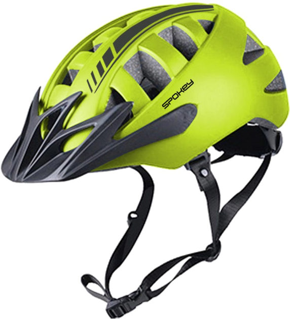 Kask Spokey Speed 926882 rozmiar M 55-58 cm Zielono-czarny (5902693268826) - obraz 2