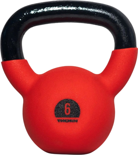 Kettlebell Thorn Fit Cast-iron with coating odważnik żeliwny gumowany 6 kg (5902701522308) - obraz 1