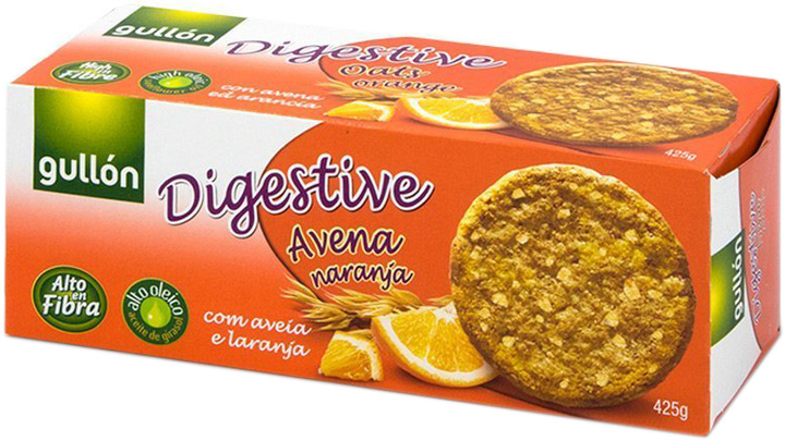 Печиво Gullon Digestive Вівсяне з апельсином 425 г (8410376047578) - зображення 1