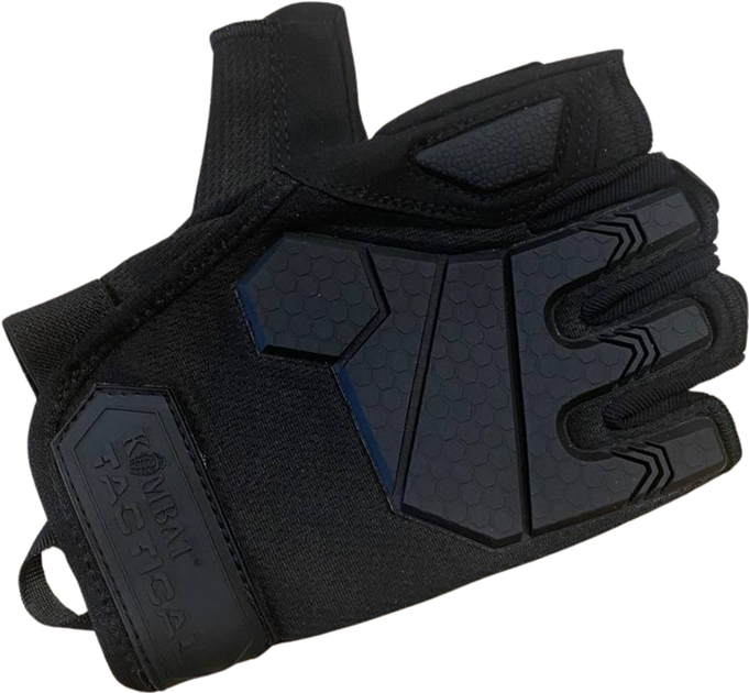 Тактические перчатки Kombat Kombat UK Alpha Fingerless Tactical Gloves Черные L (kb-aftg-blk-l) - изображение 1